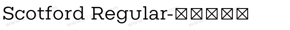 Scotford Regular字体转换